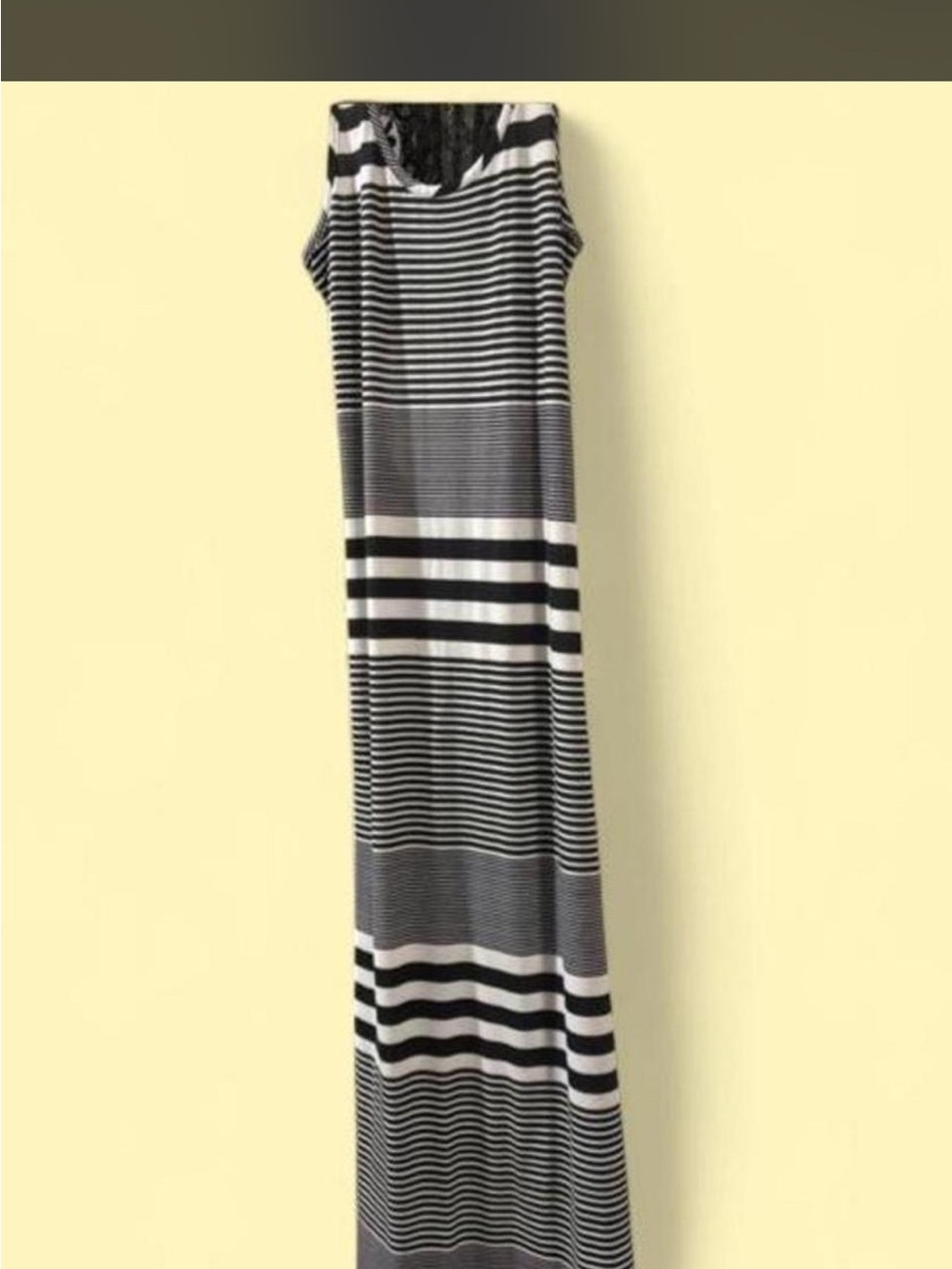 Women’s BNWOT Striped Black and White Maxi Dress - Sleeveless